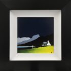lake district art original acrylic painting by artist jay nottingham elterwater langdale in bold contemporary style with contrasting colours