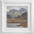 Lake District art original oil painting Blea Tarn langdale by Jeff Sudders with autumnal colours
