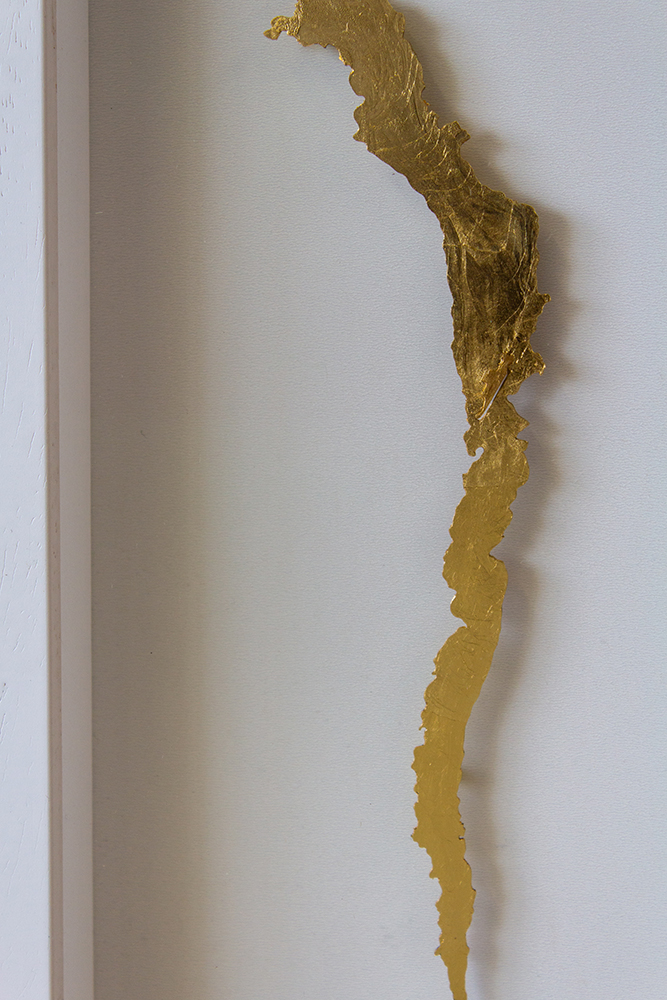 lake district art original 3-D craft design art contour map of lake windermere aerial view cut from one piece of brass and hand polished in a beautiful deep white frame by holly clifford