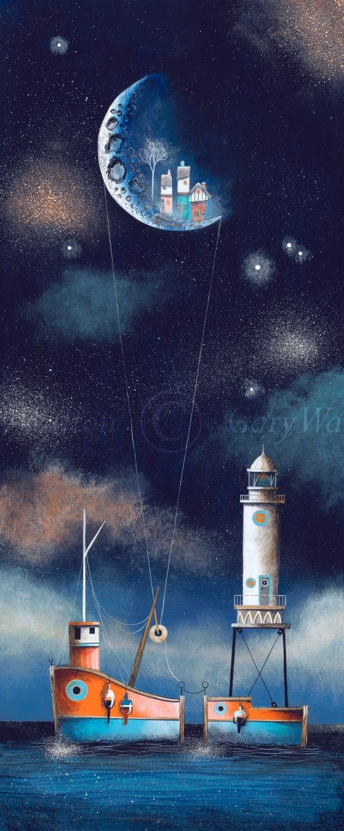 Tug with Gravity by Gary Walton. A limited edition print
