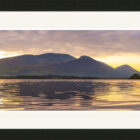 lake district art photography by Jon Allison A view across Bassenthwaite Lake at dawn towards the Skiddaw range north of Keswick.