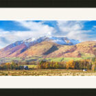 lake district art photography by Jon Allison. A view of Blencathra in Winter from Troutbeck (Penrith) capturing the iconic Saddle Back and Sharp Edge on the right. 