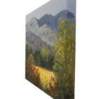 lake district art original oil painting by local artist Jeff Sudders. Wetherlam fell from birdhouse meadow ambleside box canvas