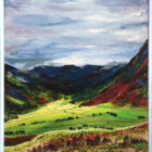 lake district art original acrylic portrait painting by Chantelle Watson of Ambleside great langdale on canvas