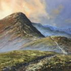 Lake District art original oil painting by Ben Goymour. Catbells the popular summit overlooking Derwentwater near Keswick
