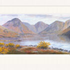 Lake District art framed print Gorse by Wastwater by Jeff Sudders in a white frame.