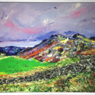 lake district art original acrylic landscape painting on canvas by Chantelle Watson. Roll n' Rock