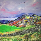 lake district art original acrylic landscape painting on canvas by Chantelle Watson. Roll n' Rock