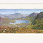 Lake District art framed print Stickle Tarn by Jeff Sudders in a white frame.