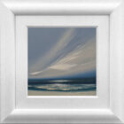 lake district art abstract landscape by artist jonathan shaw wedgewood skies coastal sea sky scape in pale blue and off-white clouds reminiscent of the ceramics
