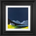 lake district art original acrylic painting by artist jay nottingham crummock water in bold contemporary style
