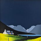 lake district art original acrylic painting by artist jay nottingham crummock water in bold contemporary style