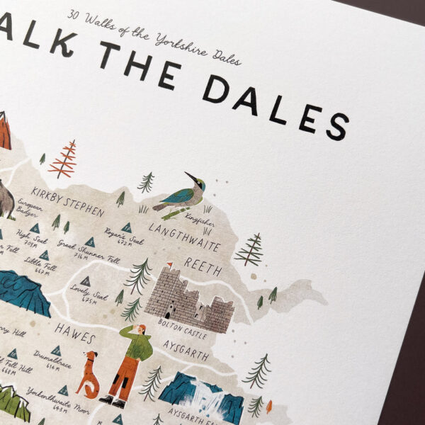 Walk the Dales Map Checklist