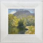 lake district art original oil painting by local artist Jeff Sudders. The river rothay and st mary's steeple in ambleside