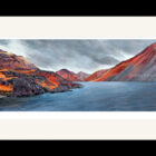 Art print by Lake District artist Libby Edmondson of Before the Storm 2018 featuring wastwater yewbarrow great gable and scafell on a moody day