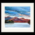 Art print by Lake District artist Libby Edmondson of Catbells overlooking derwentwater in keswick