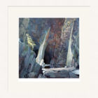 Art print by Lake District artist Libby Edmondson of Cathedral Cave. View from inside the cave in langdale