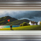 lake district art original oil painting by artist david renshaw adventures of ted and doris northern romance.