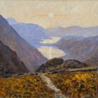 lake district art original oil painting by local artist Jeff Sudders. Showing two beautiful Lakes Buttermere and Crummock Water and the surrounding fells