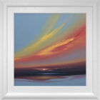 lake district art original acrylic painting by award winning artist jonathan shaw featuring sweeping skies in twilight sunset colours