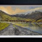 Lake District art original oil painting by Ben Goymour. view over buttermere towards haystacks and fleetwith pike
