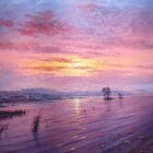 Evening Calm Windermere lake district art by andrew grant kurtis