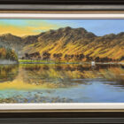 Lake District art original oil painting by Ben Goymour. Haystacks. view over buttermere towards iconic wainwright fell
