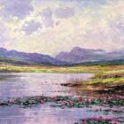 Lilies of the Valley around Langdale Pikes an original oil painting by Andrew Grant Kurtis