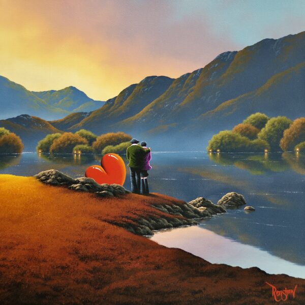 lake district art Special Times Ahead is a romantic original oil painting by david renshaw. featuring Ted and Doris