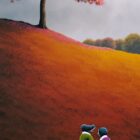 Portrait oil painting by David Renshaw in the Northern Romance series with Ted and Doris