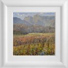 Lake District art original oil painting by Jeff Sudders. in the langdale valley with iconic pikes and floral foreground