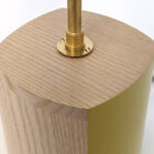 Lumin lampbase in yellow by Bob and Eunice from Humblewood handmade in Cumbria