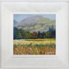 lake district art original oil painting by local artist Jeff Sudders featuring the a hay meadow near ambleside