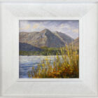 lake district art original oil painting by local artist Jeff Sudders featuring Helm crag and Grasmere