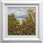 lake district art original oil painting by local artist Jeff Sudders featuring Summer by the lake