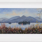 New landscape painting of Derwentwater in the Lake District by jeff Sudders