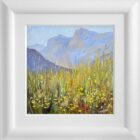 Lake District art original oil painting by local artist Jeff Sudders. a langdale meadow