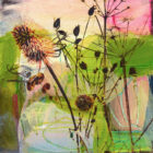 Giclee print by Kate Boyce of the Lake District. Mixed media photography and paint limited edition print of Under the Greenwood.