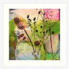 Giclee print by Kate Boyce of the Lake District. Mixed media photography and paint limited edition print of Under the Greenwood.