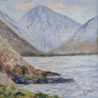 Original oil painting by Lake District artist Jeff Sudders. Featuring Great Gable and Wastwater