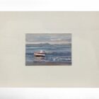 lake district art original oil painting by local artist simon whitfield across the bay lakeland fells from morecambe