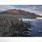 lake district art original oil painting by local artist Simon Whitfield Blencathra from Tewet Tarn