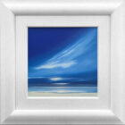 lake district art original abstract landscape acrylic blue skies over the sea by jonathan shaw