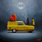 Lake District art by David Renshaw Cushty Crusaders (Boutique Limited Edition Print) featuring Batman and Robin.