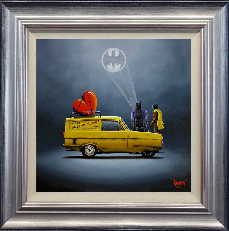 Lake District art by David Renshaw Cushty Crusaders (Boutique Limited Edition Print) featuring Batman and Robin.