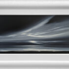 Lake District art original acrylic painting graphite skies by Jonathan Shaw of a dramatic dark grey skyscape
