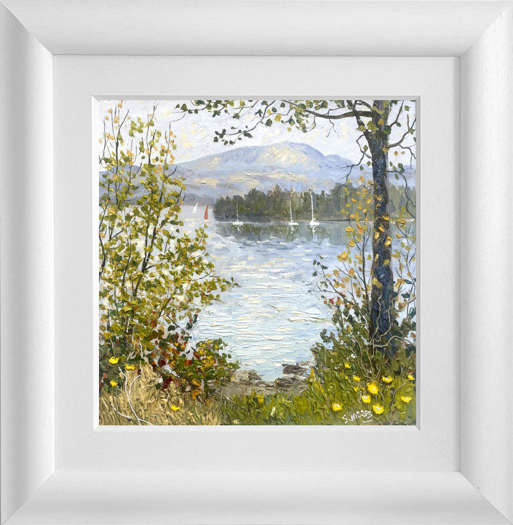 Lake District art original oil painting by Jeff Sudders Looking Towards Wetherlam