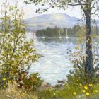 Lake District art original oil painting by Jeff Sudders Looking Towards Wetherlam