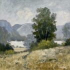 Misty Morning by Ullswater is an original oil painting by Lake District artist Jeff Sudders. Featuring a moody sky with the Ullswater and surrounding fells in the distance