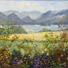 Lake District art original oil painting The jaws of Borrowdale by Jeff Sudders
